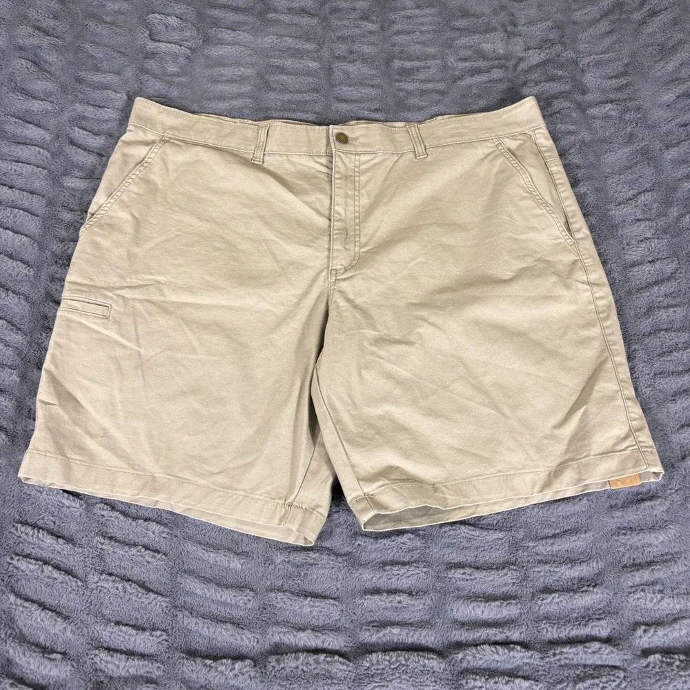 Brahma Men Utility Work Shorts 44 Stone Wash Tan Stretch 9 Inseam BR16100150199B